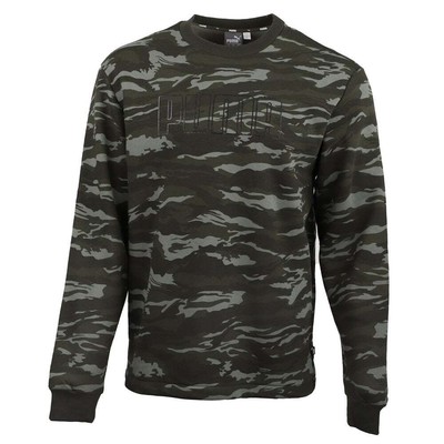 

Толстовка Puma Camo Fleece Crew Neck Mens Green 855053-15, Зеленый