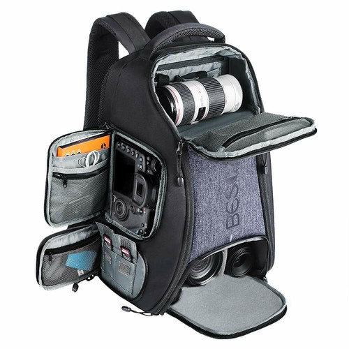 Beschoi Kamerarucksack wasserdicht Fotorucksack für Canon Nikon Sony DSLR Camera