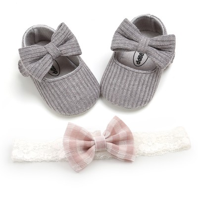 Baby Girl Shoes Newborn Infant First Walker Cotton Sofe Sole Princess Toddler Ba