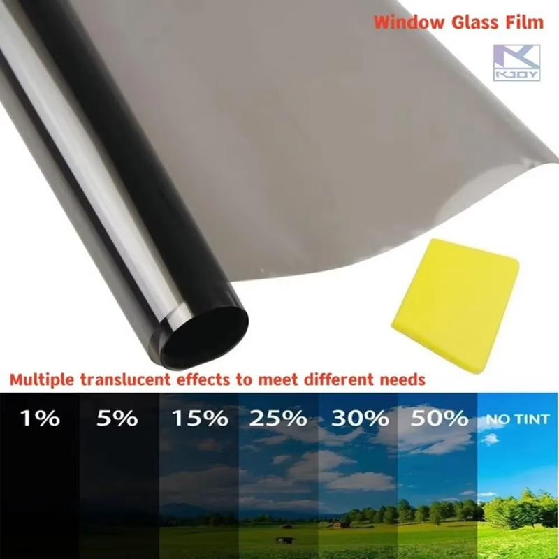 3Mx50Cm VLT Black Car & Home Window Film Pearl Finish Solar UV Protector Easy St