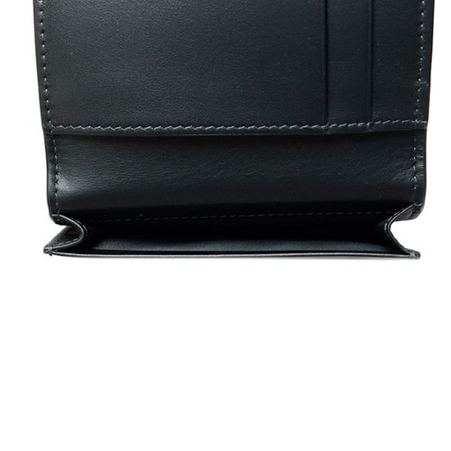 Pre-owned Burberry Id Wallet Ms Flint Brt 8070204 Charcoal A1208 In Gray