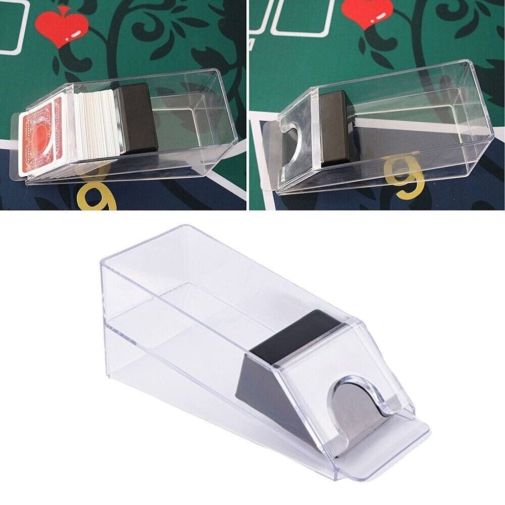 Mescolatore Di Carte Da Poker Shoe Blackjack Distributore Portatile Mescola cir