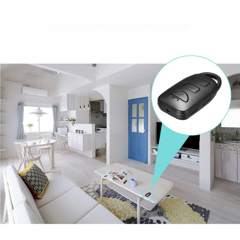 Hidden Camera Keychain, Mofek 1080P HD Spy Cam Mini DVR Video Recorder with 16GB