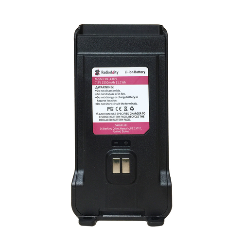 1500mAh Battery for Radioddity GM-30 | USB Type-C Charging