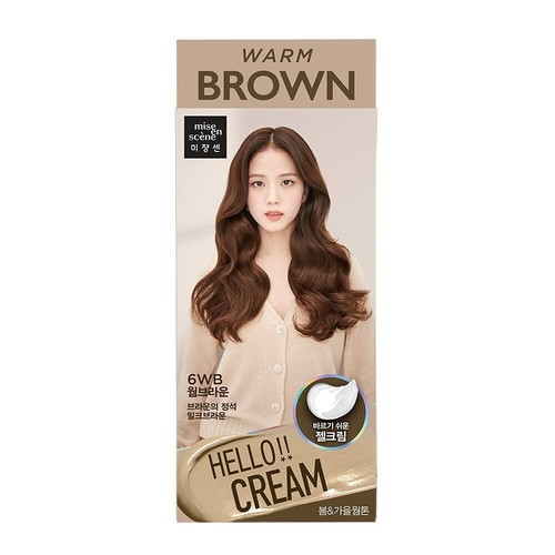 Краска для волос Miseenscene Hello Cream Color Easy Self Self - 6WB Теплый коричневый