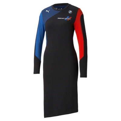 

Мини-платье Puma Bmw Mms Street Moto с длинным рукавом, женское повседневное, размер , 53125304, Черный