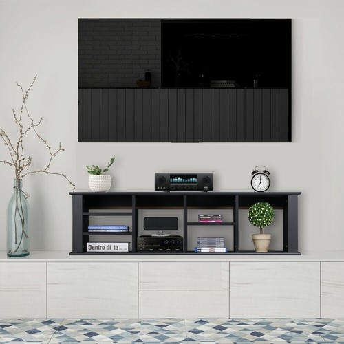 Wall Mounted Tv Media Console Living Room Office Floating Hutch