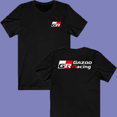 GR Gazoo Racing Japan Sports Car Tuner Men's Black T-shirt Size S-3XL