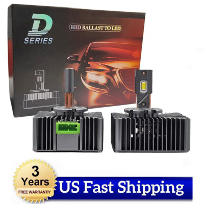 D5S LED Headlight Bulbs High-Low for Chevy Silverado 1500 2016-2018 Replace HID