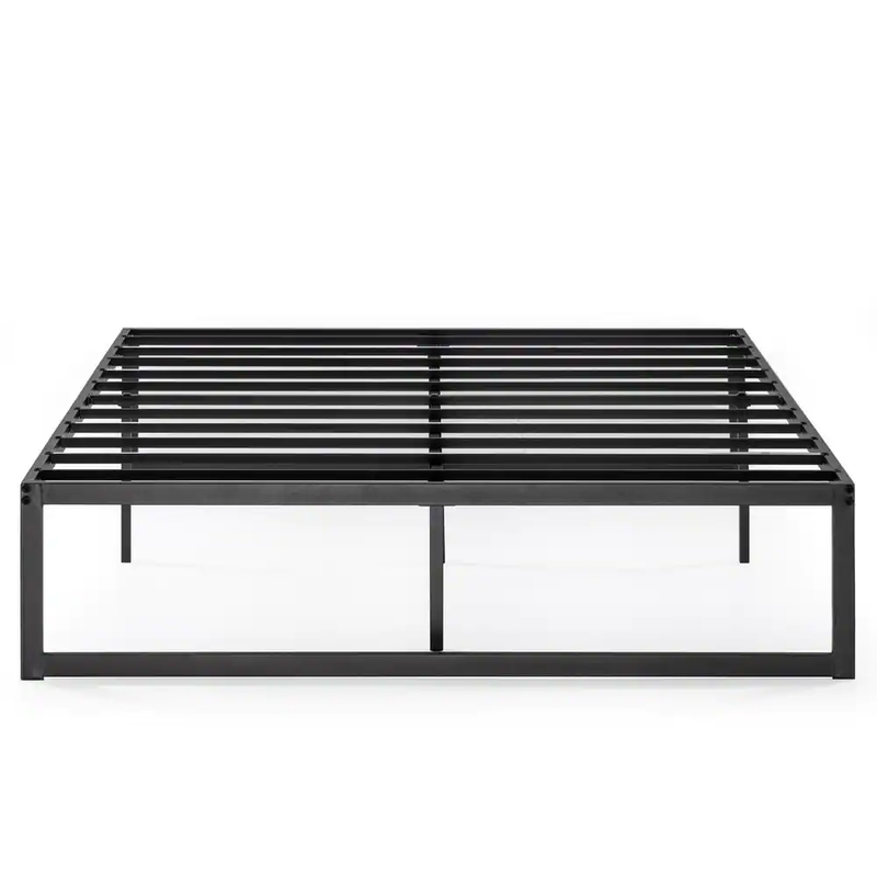 Black Metal Twin Platform Bed Frame. Minimalist