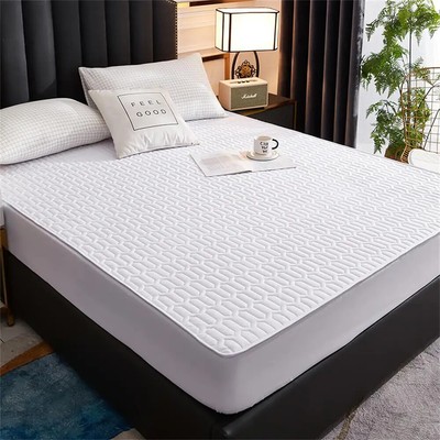 Thicken Mattress Pad Protector Skin-Friendly Fitted Sheet Bed Latex Mat Cover