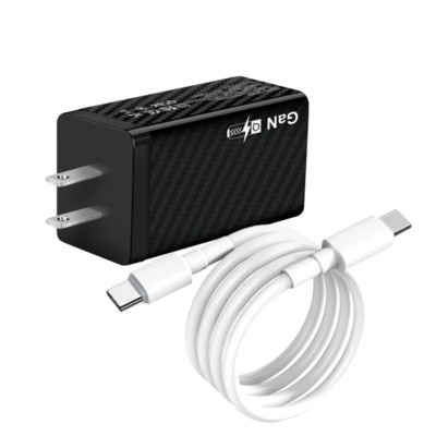 65W USB-C Fast Wall Charger Type C Cable GaN Power Adapter For Android Universal