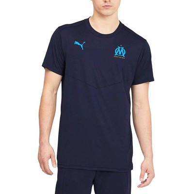 

Футболка с коротким рукавом Puma Om Warmup с круглым вырезом, мужские повседневные топы размера  758653-0, Синий, Puma Om Warmup Crew Neck Short Sleeve T-Shirt