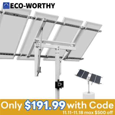 ECO-WORTHY Solar Panel Single Axis Tracking System with Tracker Controller