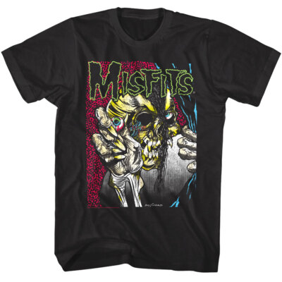 Misfits Pushead Eyeball Men's T Shirt Album Punk Rock Band Concert Tour Merch