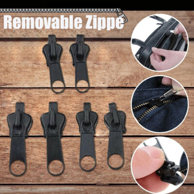 Fix Zipper Zip Slider Repair Instant Kit Removable Rescue Replacement Pack of 6P