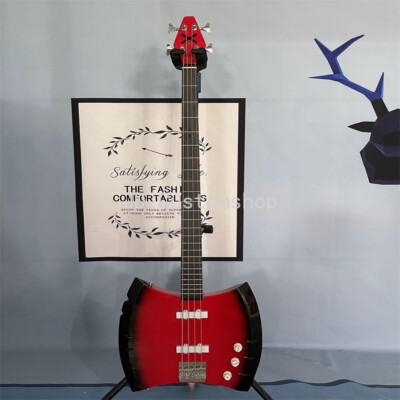 Custom Adventure Time Bass Guitar Marceline's AXE Bass Red Burst 4 String