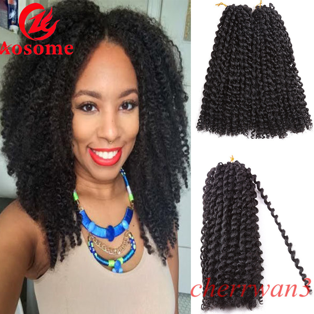 12 Mali Bob Curly Twist Braid Crochet Hair Synthetic Marley Curl