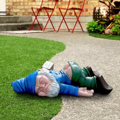 Drunk Dwarf Garden Gnome Decoration Drunken Ornament Home Decor Yard Patio Lawn