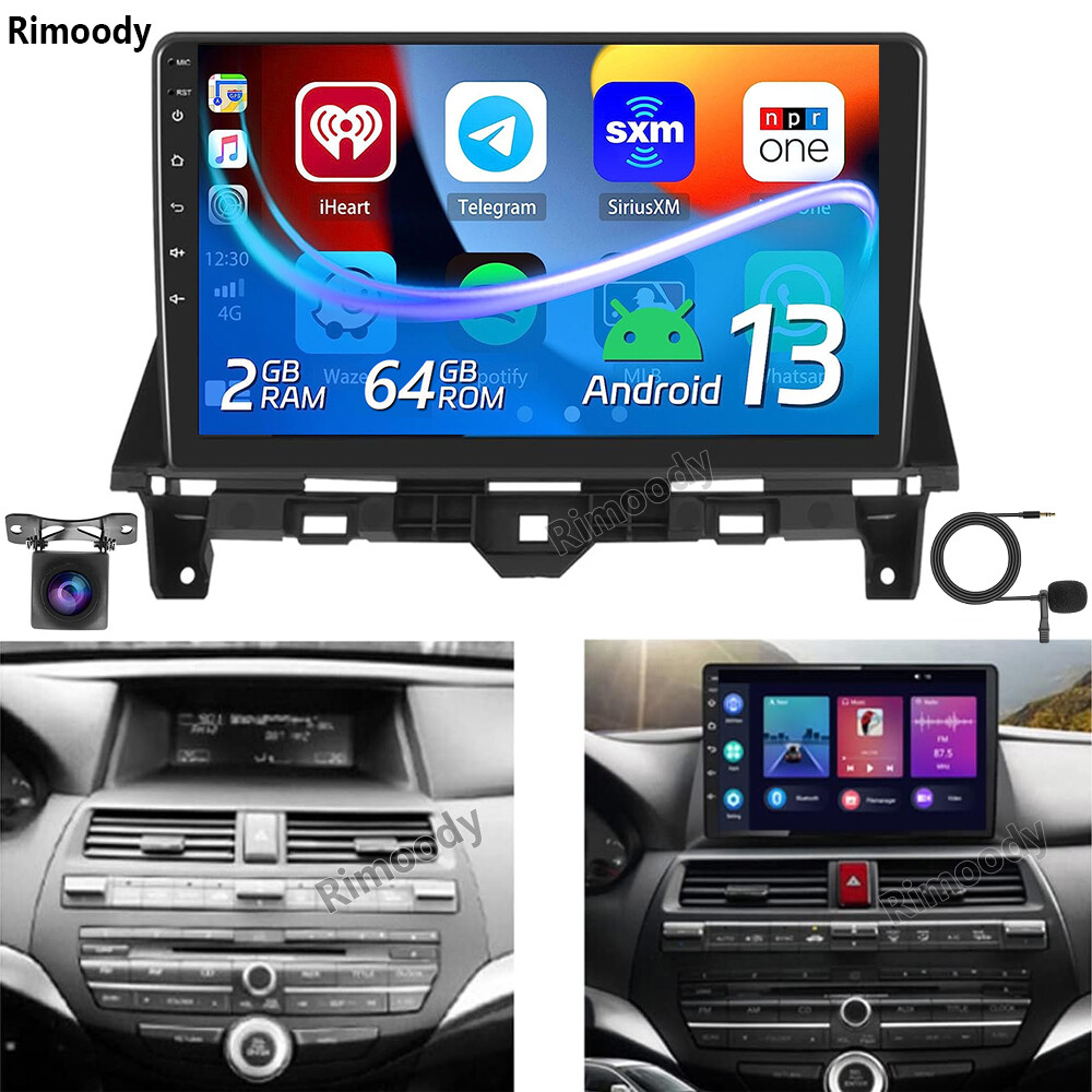 Android 13 Carplay для 2008-2013 HONDA ACCORD 8 Автомобильный Стерео GPS Радио WIFI 2 + 64 ГБ