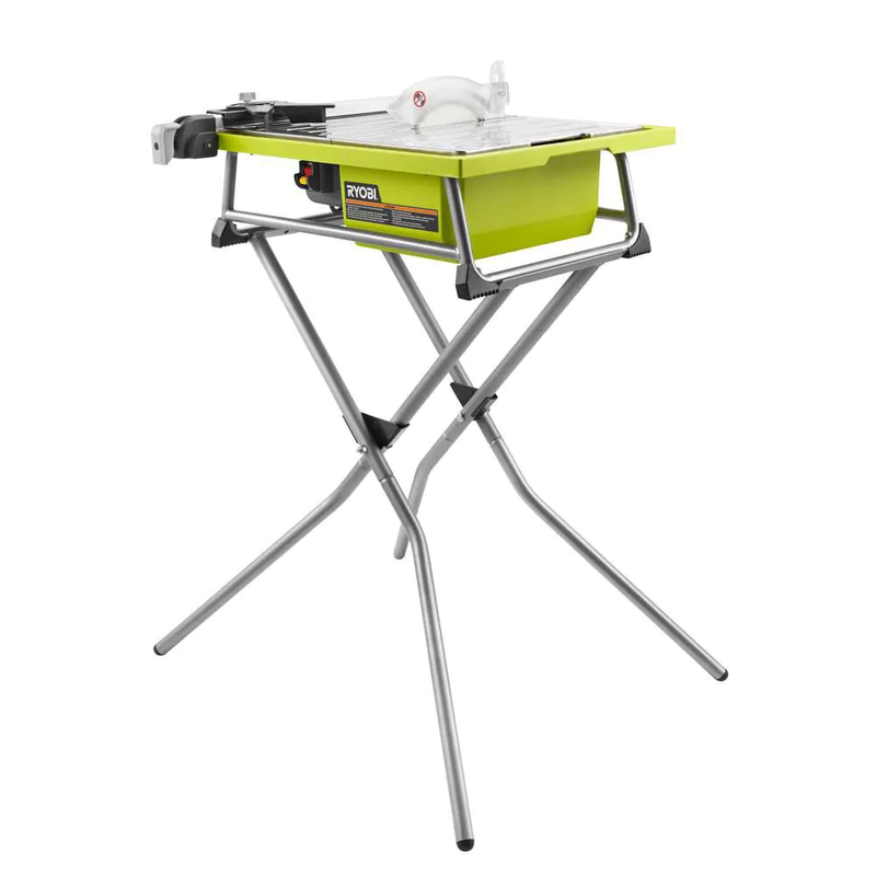 Tile Saw 7 In. 4.8 Amp Stand Miter Guide Diamond Cutting Anti Slip Ceramic Stone