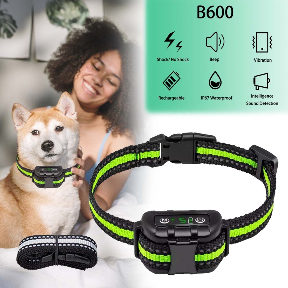 Antibell Hunde Halsband Collar Trainer Erziehungshalsband Ton Schock Vibration
