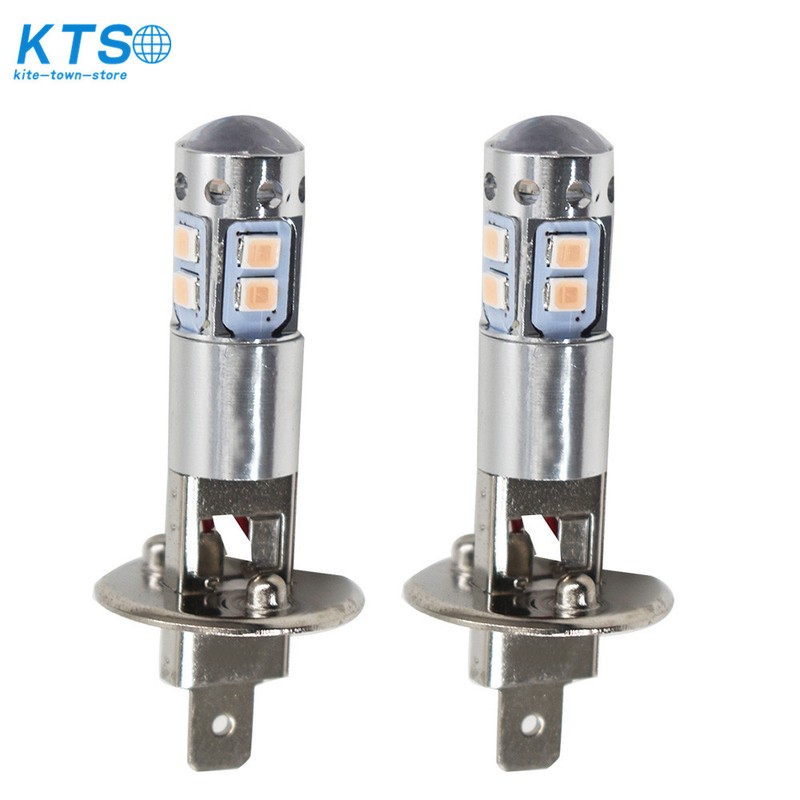 NEW 2x H1 14000K Purple 100W LED Headlight Bulbs Kit Fog Driving Light