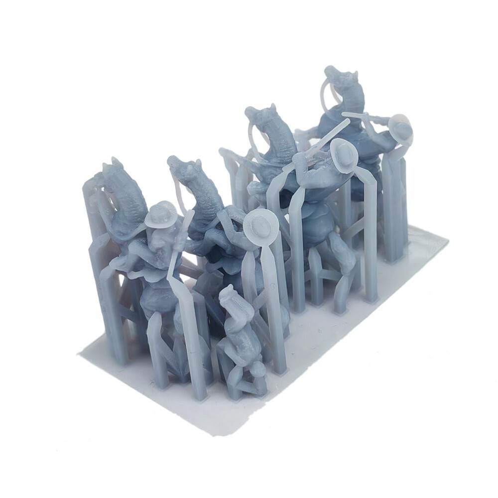 Outland Models Railroad Layout Old West Cowboy on Horse Figure Set 1:87 HO Scale