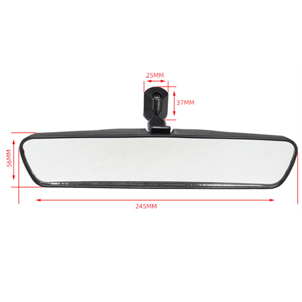 10'' ABS Black Rear View Mirror Interior On Car Replacement Day Night Universal