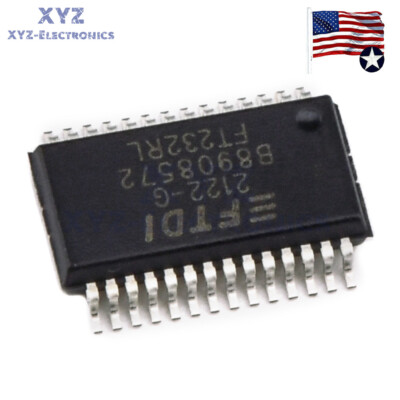 10PCS FTDI FT232 FT232RL USB TO SERIAL UART SSOP-28 IC FT232 chip US