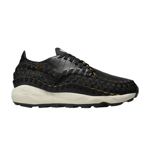 Pre-owned Nike Wmns Air Footscape Woven 'black Croc' Fq8129-010 In Black/pale Ivory/desert Ochre