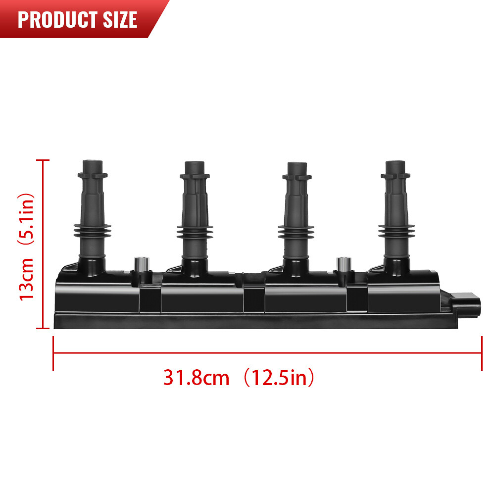Ignition Coil + Spark Plug for 1.4L Buick Encore Trax Chevrolet Cruze Sonic ELR