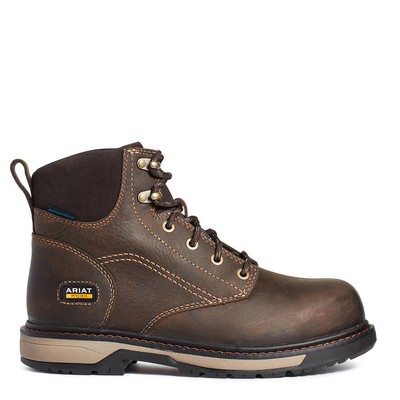 

Женские ботинки Ariat Riveter 6 дюймов H2O CSA, Dark brown