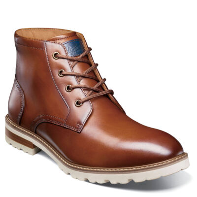 Florsheim Renegade Plain Toe 4-Eye Boot Mens Boot - Cognac