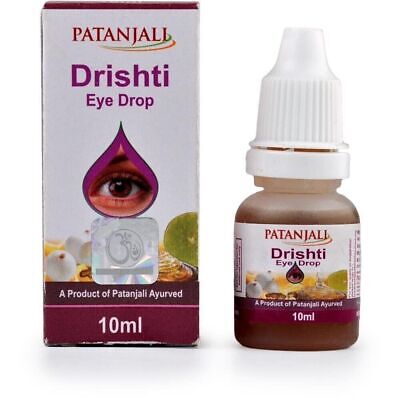 Patanjali Drishti Eye Drops Cataract Glaucoma Eye Drop 100% Natural 10ml With FS