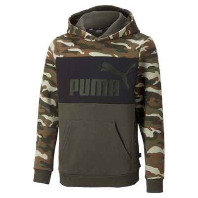 Puma Ess+ Camo Pullover HoodieYouth Boys Size XS Повседневная спортивная верхняя одежда 8473