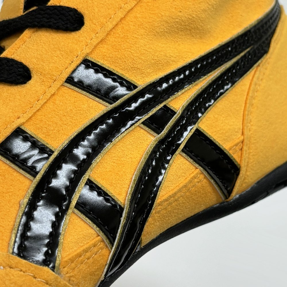 Pre-owned Asics 1083a001  Wrestling Boxing Shoes Yellow×black Ex-eo Successor Us7.5-11.5