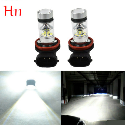 LED Fog Light Bulb H11 High Power 200W Lamps 6000K White Foglight Bulbs DRL Kit