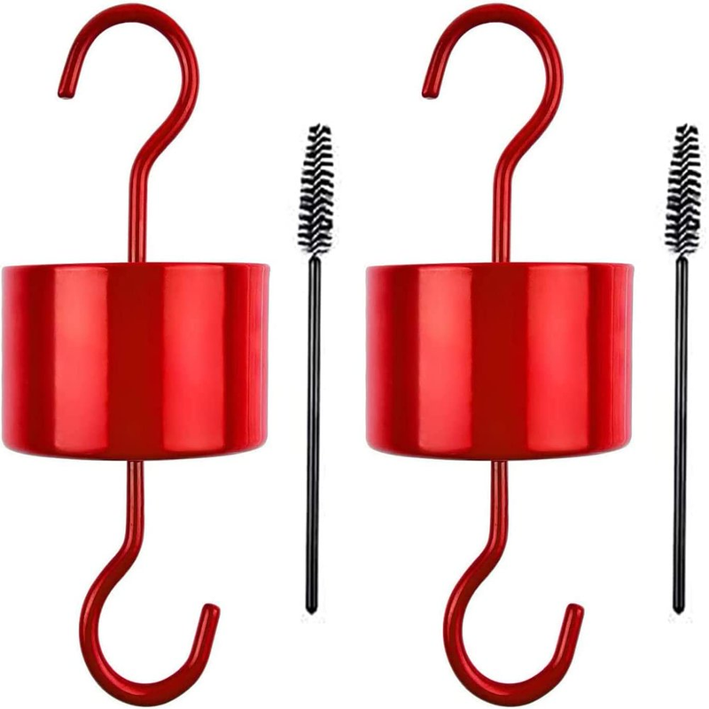 (2 Pack) Hummingbird Feeder Ant Guard,Ant Moat Trap Hooks for Oriole Nectar Feed