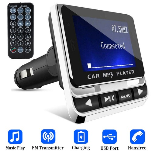 Bluetooth Car Wireless FM Transmitter Adapter USB Charger Ha