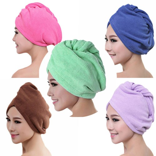 Hair Towel Wrap Microfiber Cotton Turbie Twist Hair Quick Drying