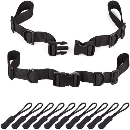 2pc Backpack Chest Strap Heavy Duty Adjustable Backpack Sternum Strap Chest belt