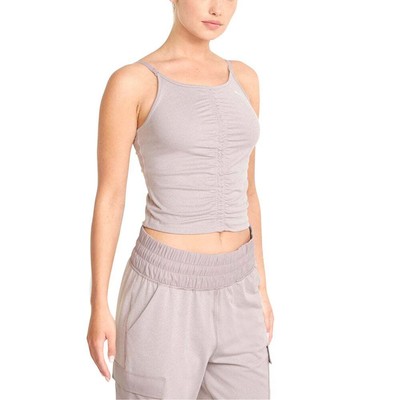 

Спортивная майка Puma Studio Foundation Ruched Scoop Neck Womens Grey Casual A