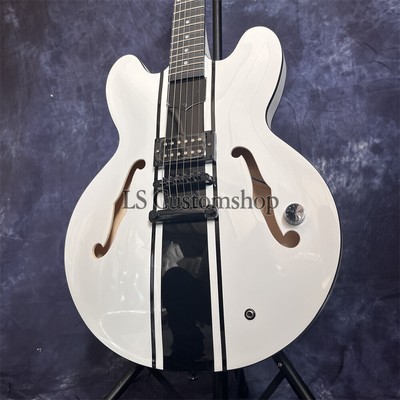Tom DeLonge 333 Electric Guitar Alpine White Semi Hollow Body H Pickup Custom