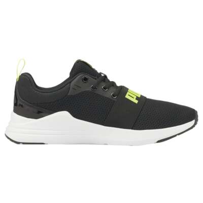 

Мужские черные кроссовки Puma Wired Running, спортивная обувь 373015-17, Черный, Puma Wired Running