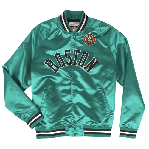 

Mitchell - Ness Легкая Атласная Куртка Мужская Зеленая Повседневная Спортивная Верхняя Одежда ST, Зеленый, Mitchell - Ness Lightweight Satin Jacket