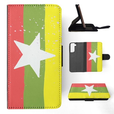 FLIP CASE FOR SAMSUNG GALAXY|MYANMAR COUNTRY FLAG