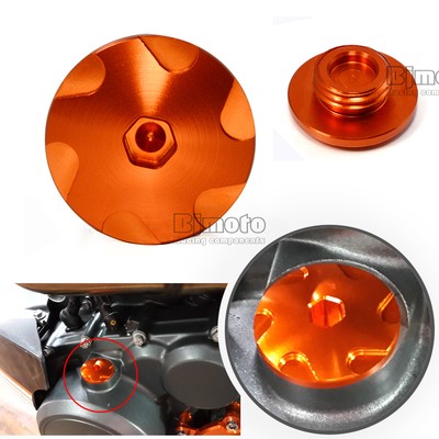 New Motorcycle Orange CNC Aluminum Engine Oil Plug For KTM DUKE 390 125 200 2013