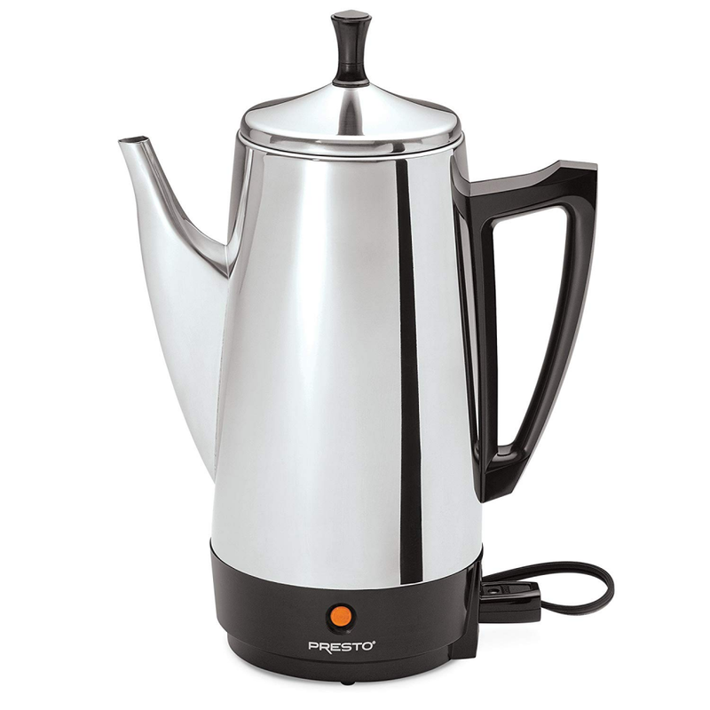 Coffee Maker 12 Cup Percolator Electric Server Stainless Steel Corded