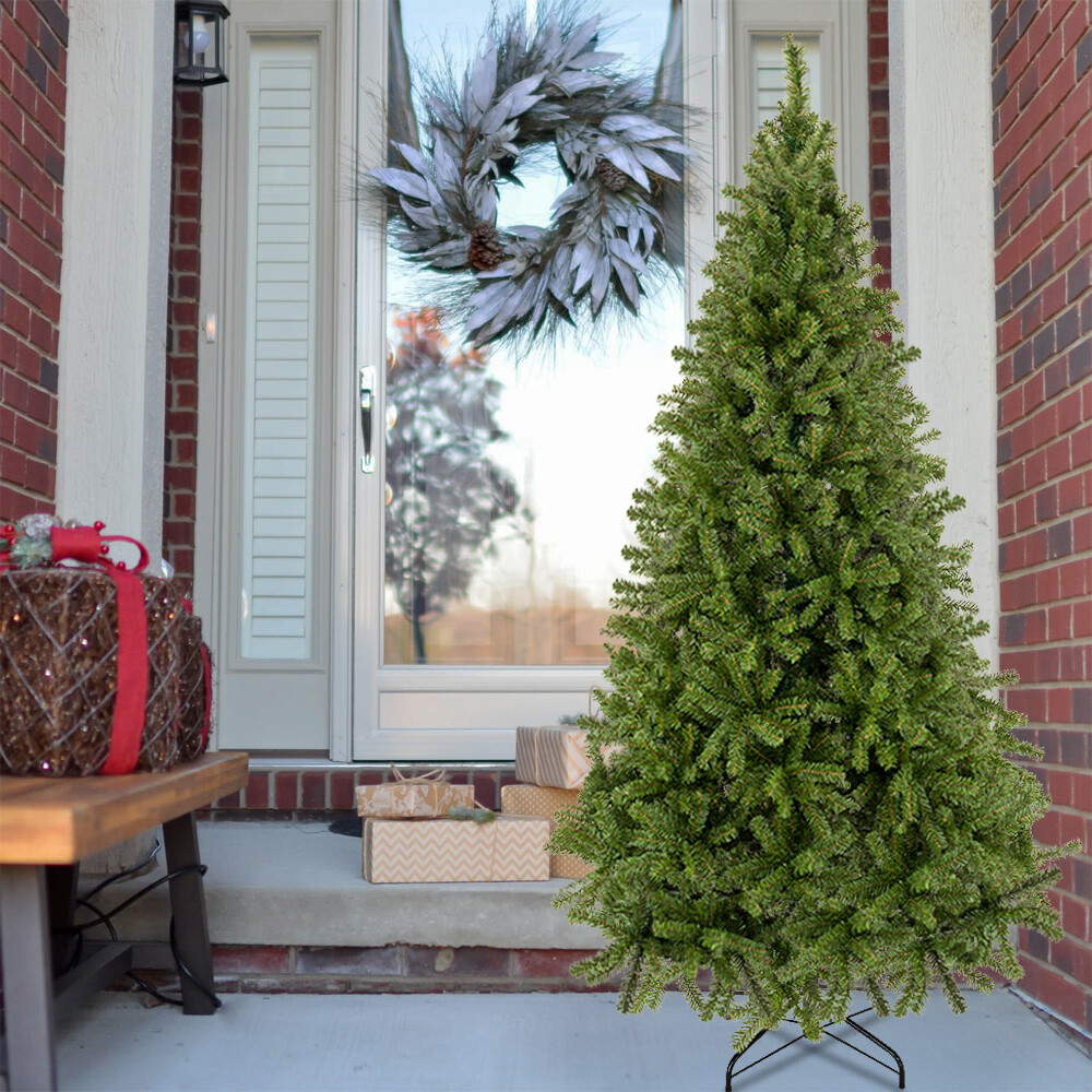7 5ft Artificial Christmas Tree 1450 Branches Xmas Trees With Metal Stand Ebay